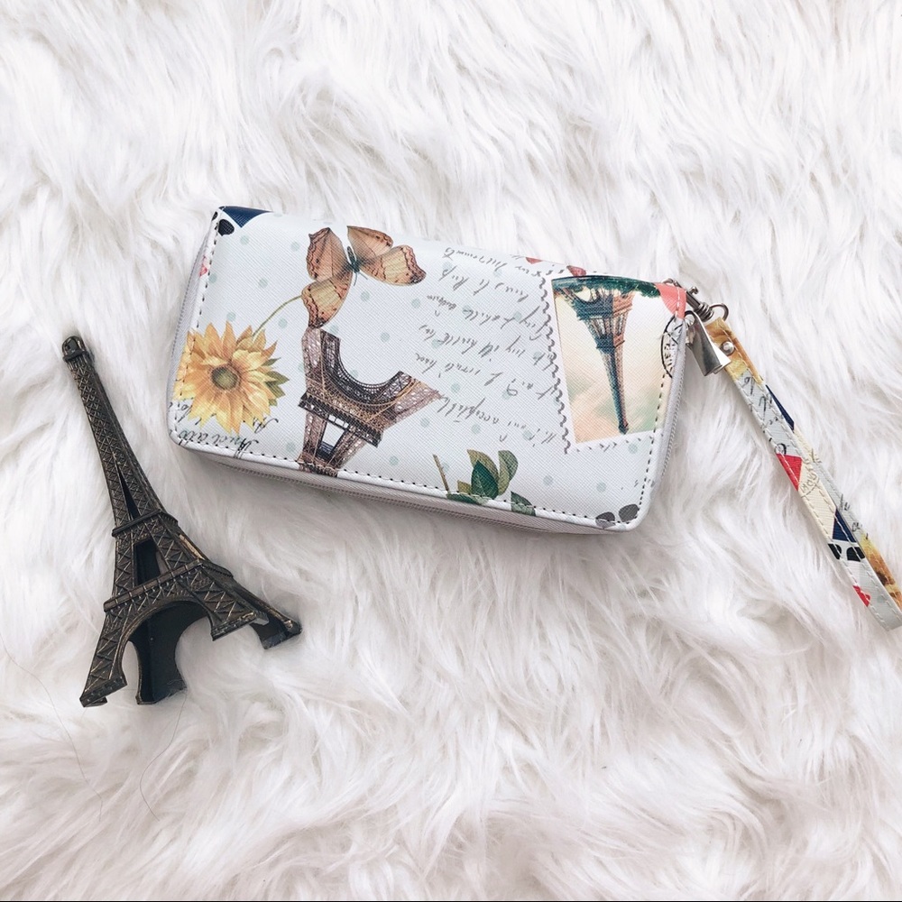FINAL SALE Paris Wristlet Wallet